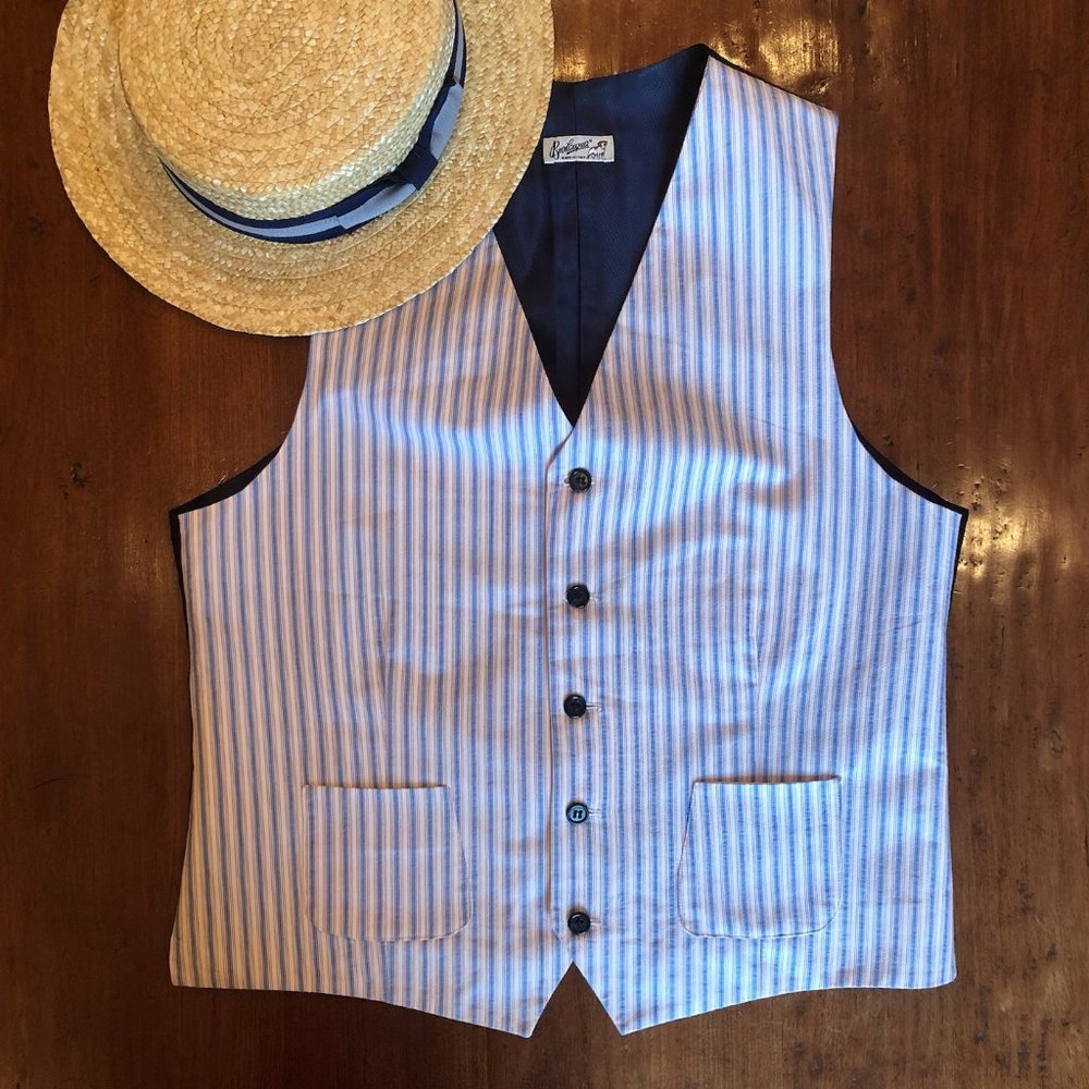 Bevilacqua Italian Men's Cotton Vest - size M